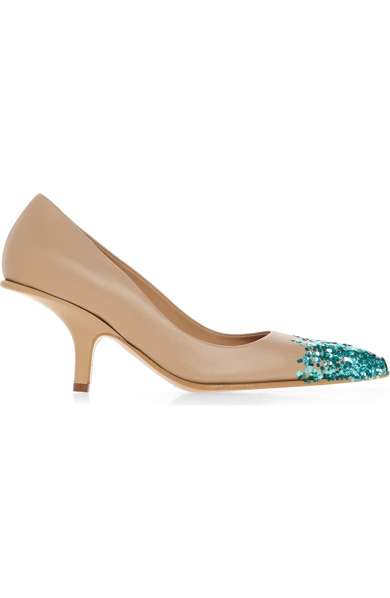 JULIE KEGELS Fanta Glitter Pump, Alternate, color, Camel