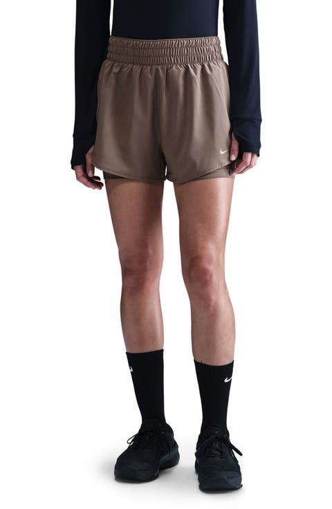 One Dri-FIT High-Waisted 3-Inch 2-in-1 Shorts (Regular & Tall)