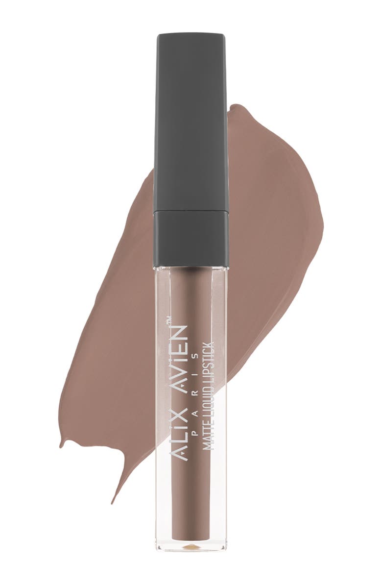 Alix Avien Matte Liquid Lipstick, Alternate, color, Brown