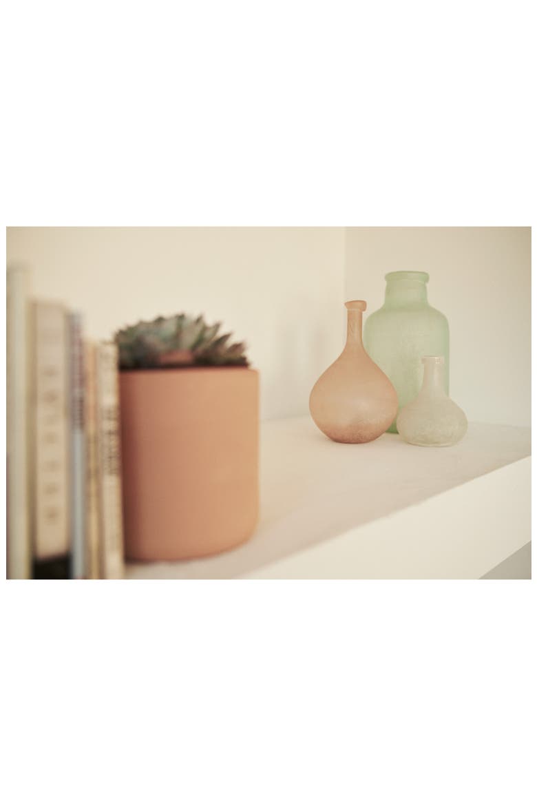 Large Glass Vase, Alternate, color, GREEN