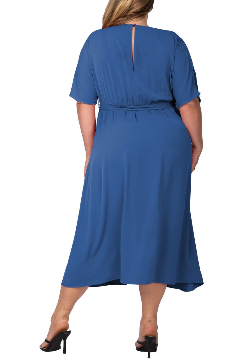V-Neck Dress, Main, color, NAVY