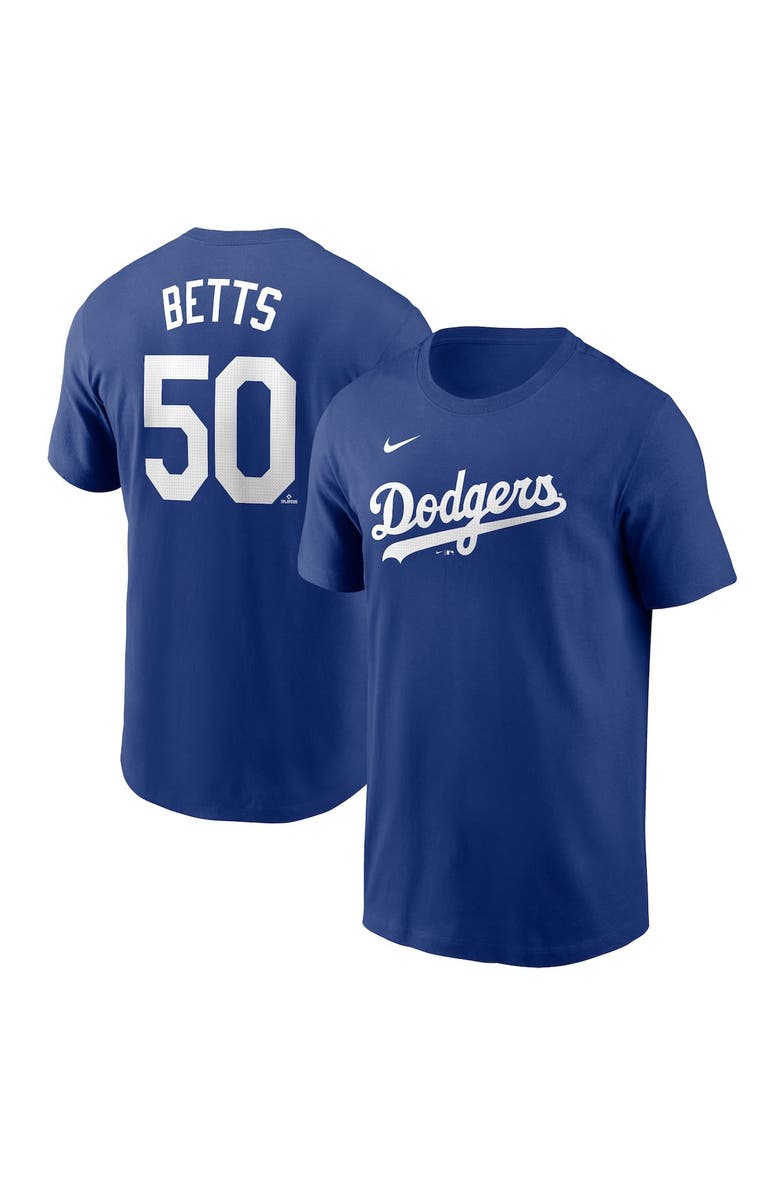 Nike Men's Nike Mookie Betts Royal Los Angeles Dodgers Fuse Name & Number T-Shirt, Main, color, Royal