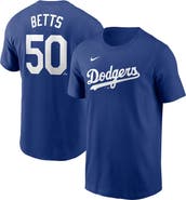 Nike Men's Nike Mookie Betts Royal Los Angeles Dodgers Fuse Name & Number T-Shirt