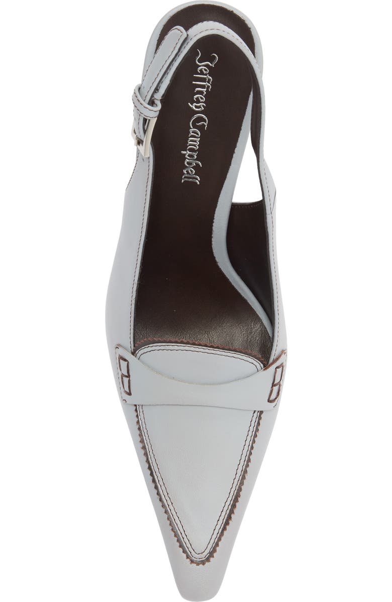 Jeffrey Campbell Judicial Slingback Loafer Pump, Alternate, color, Blue Brushed