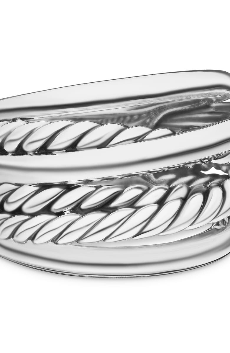 David Yurman Crossover Ring, Alternate, color, Silver
