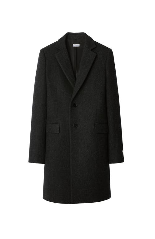 Burberry Wool Tailored Coat In Brisk