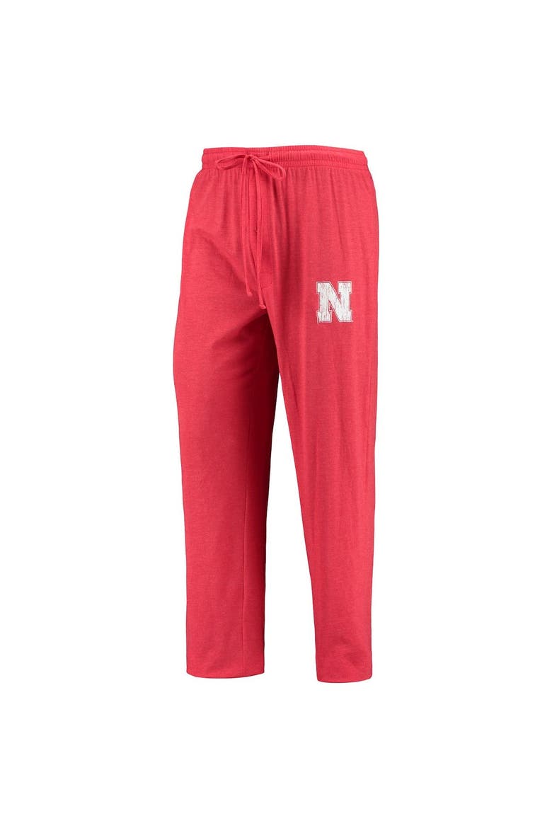 Men's Concepts Sport Scarlet/Heathered Charcoal Nebraska Huskers Meter Long Sleeve T-Shirt & Pants Sleep Set, Alternate, color, Scarlet