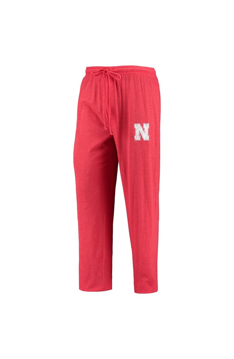 CONCEPTS SPORT Men's Concepts Sport Scarlet/Heathered Charcoal Nebraska Huskers Meter Long Sleeve T-Shirt & Pants Sleep Set, Alternate, color, Scarlet