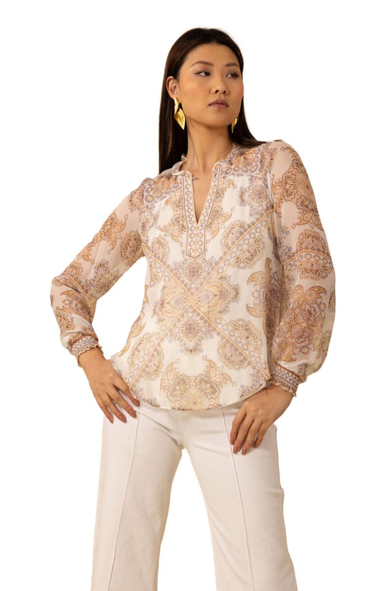Hale Bob Renata Silk Top, Alternate, color, 