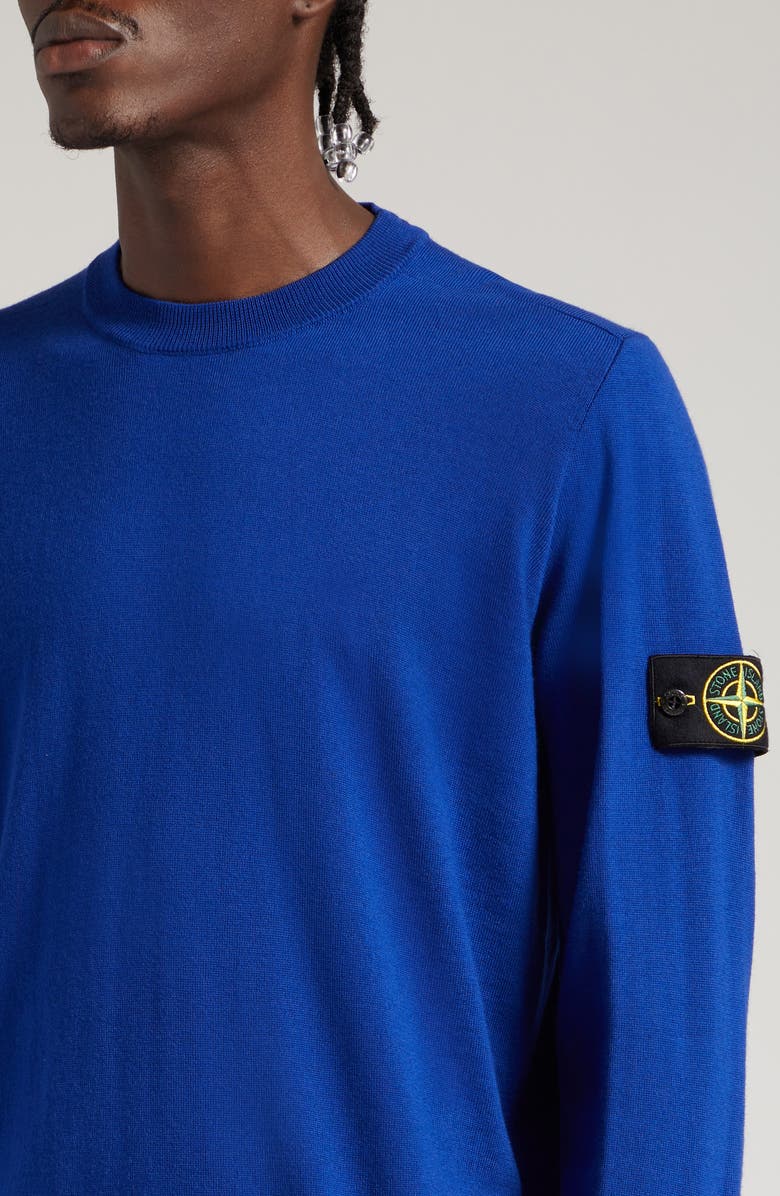 Stone Island Crewneck Wool Sweater, Alternate, color, 