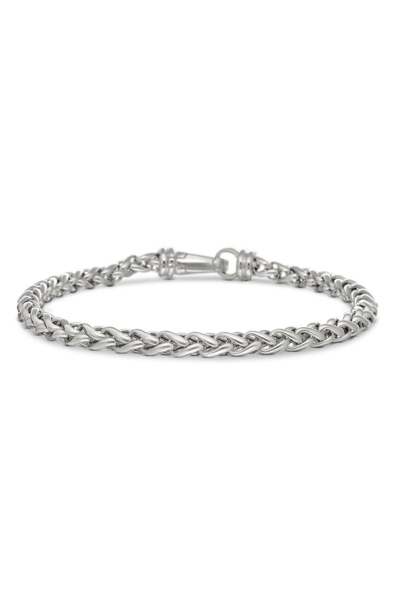 David Yurman Wheat Chain Bracelet in Sterling Silver, 4mm, Main, color, Silver