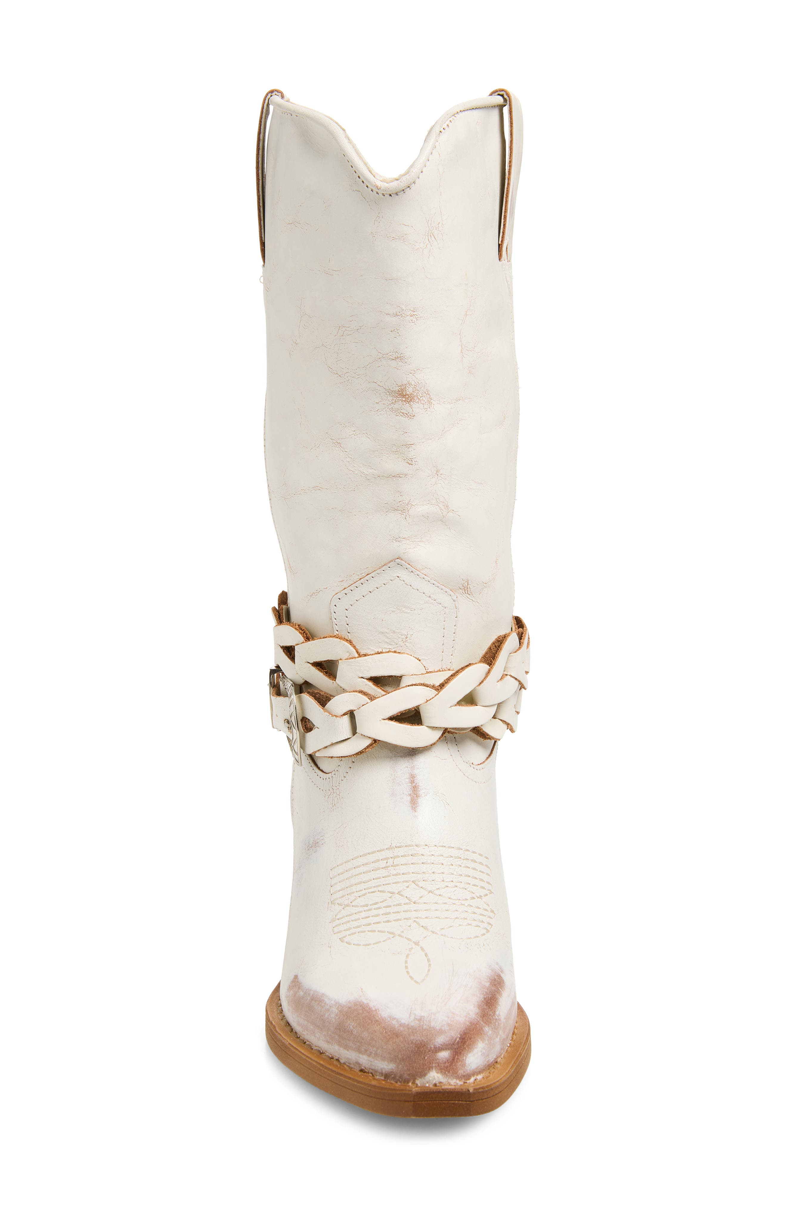 Ames Western Boot, Alternate, color, BONE LEATHER