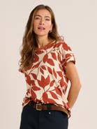 Brakeburn Lisa Trailing Leaf Print T-Shirt