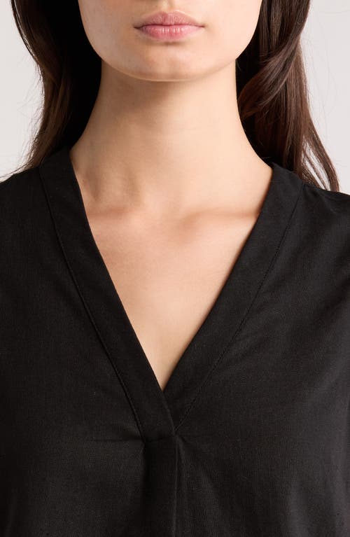 Vince Camuto Plus Size V-neck Sleeveless Blouse In Black