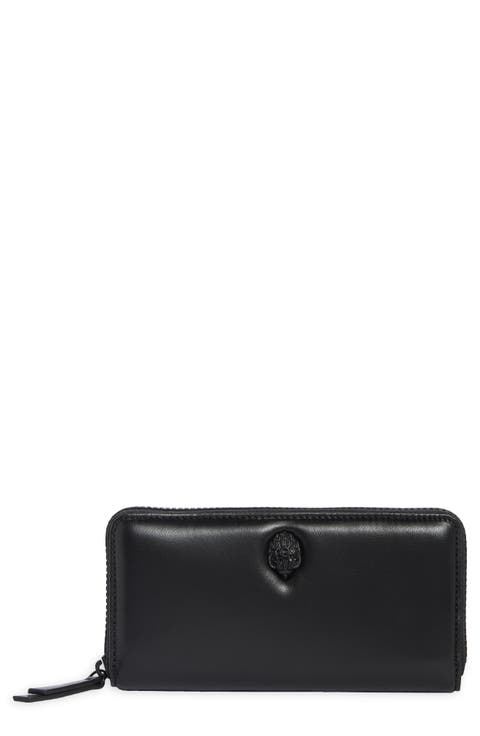 Kew Zip Around Leather Continental Wallet