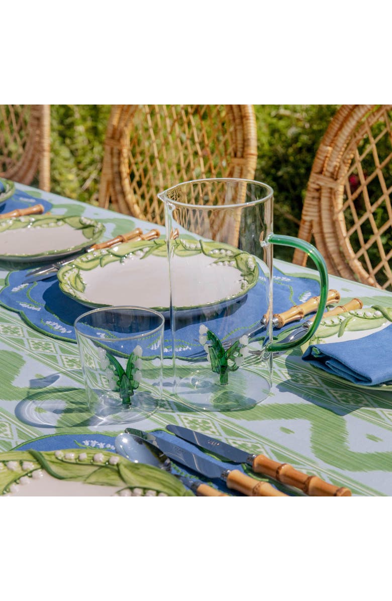 Mrs. Alice Lily of the Valley Glasses, Alternate, color, Green