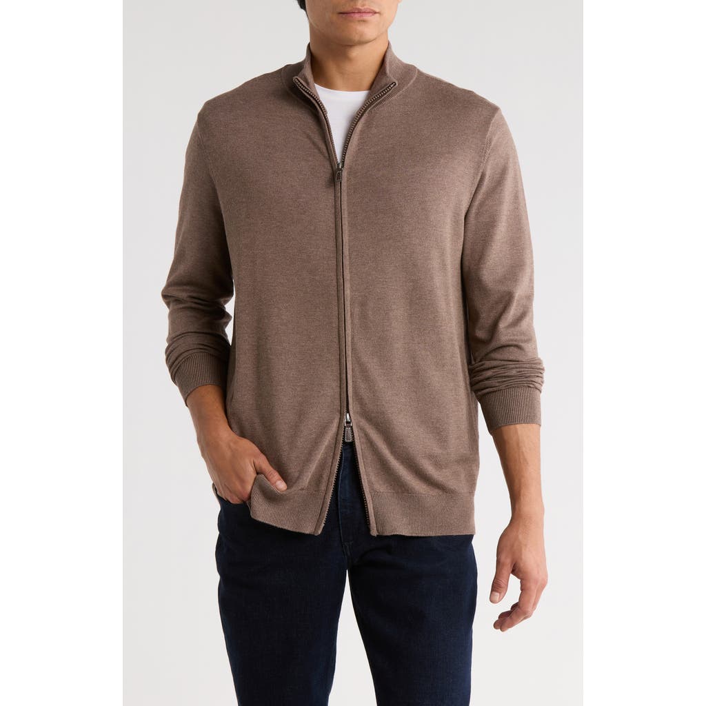 Tom Baine Full Zip Sweater In Multi