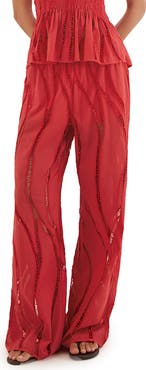 ViX Paula Hermanny Raspberry Babi Cover-Up Pants