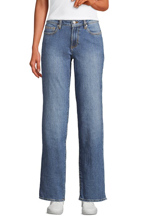 LANDS' END LANDS' END SOFT DENIM MID RISE BOYFRIEND JEANS