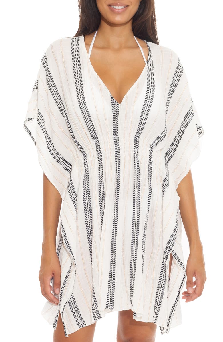 Becca Radiance Woven Cover-Up Tunic, Main, color, 