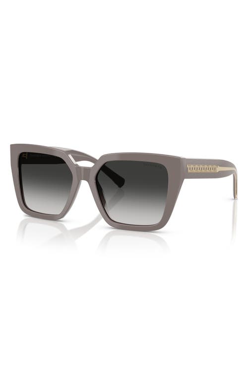 Tiffany & Co . 55mm Gradient Square Sunglasses In Gray