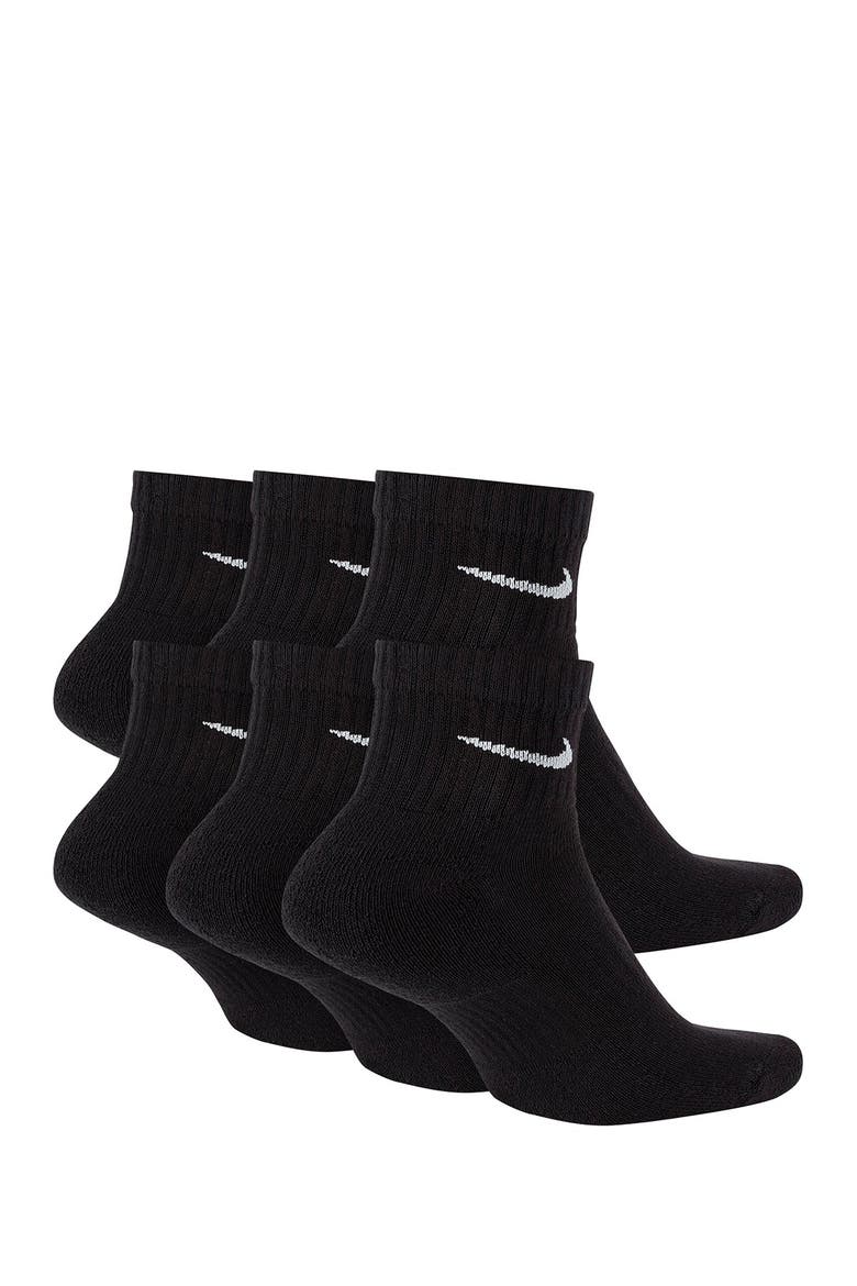 Everyday Cushion Socks - Pack of 6, Alternate, color, 010 BLACK/WHITE