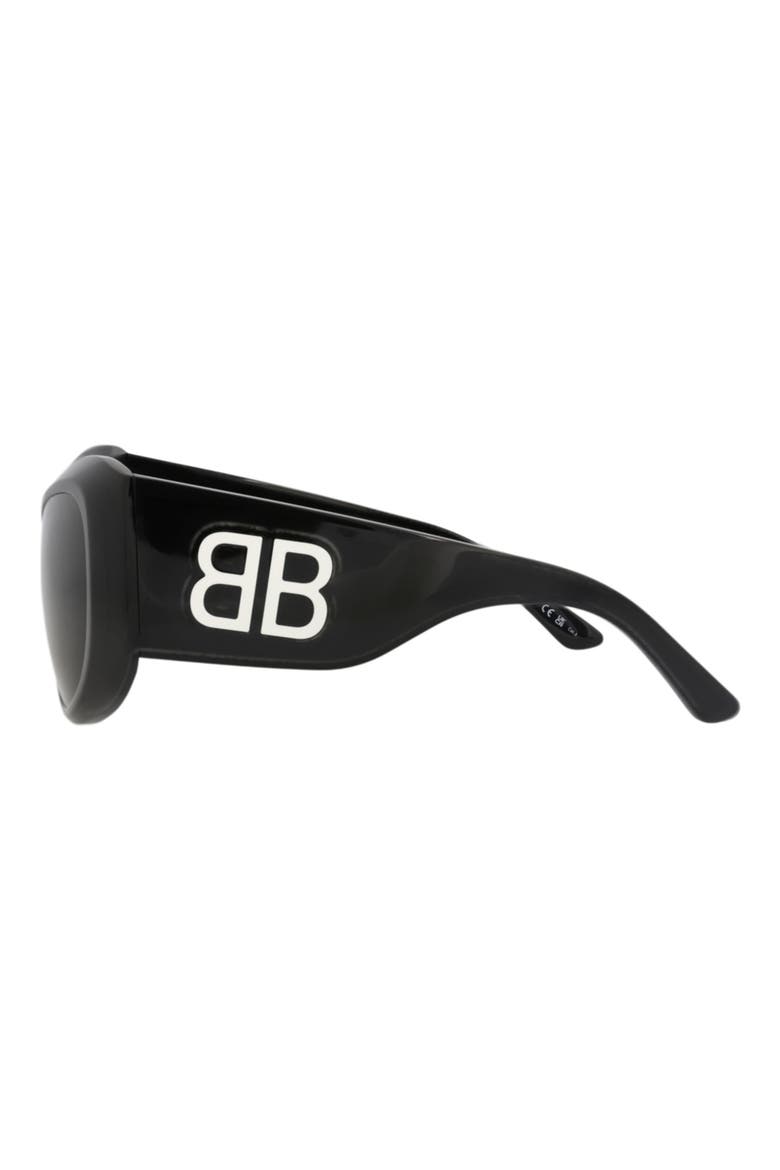 57mm Cat Eye Sunglasses, Alternate, color, BLACK BLACK GREY