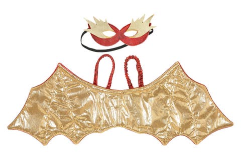 Red dragon wings + mask , Costume Accessory