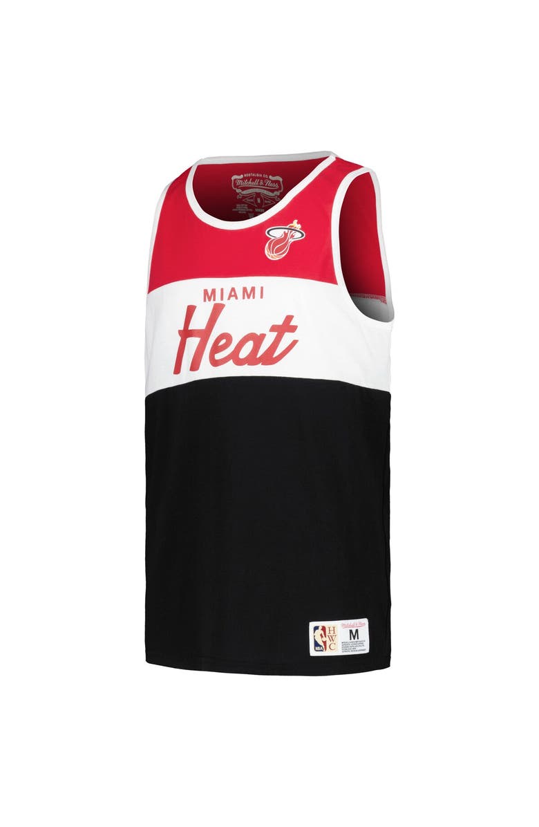 Mitchell & Ness Youth Mitchell & Ness Red/Black Miami Heat Hardwood Classics Special Script Tank Top, Alternate, color, Red