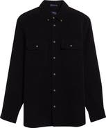 Noah Cotton Moleskin Button-Down Shirt