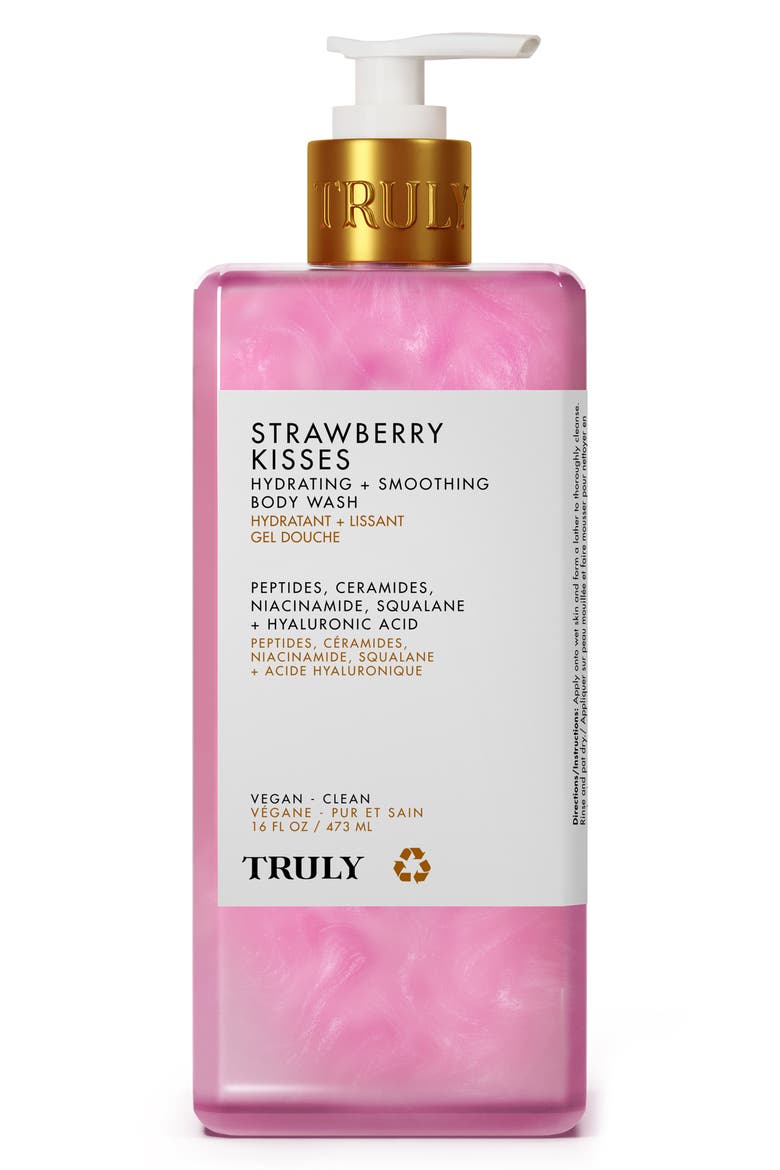 Strawberry Kisses Hydrating & Smoothing Body Wash, Main, color, STRAWBERRY KISSES