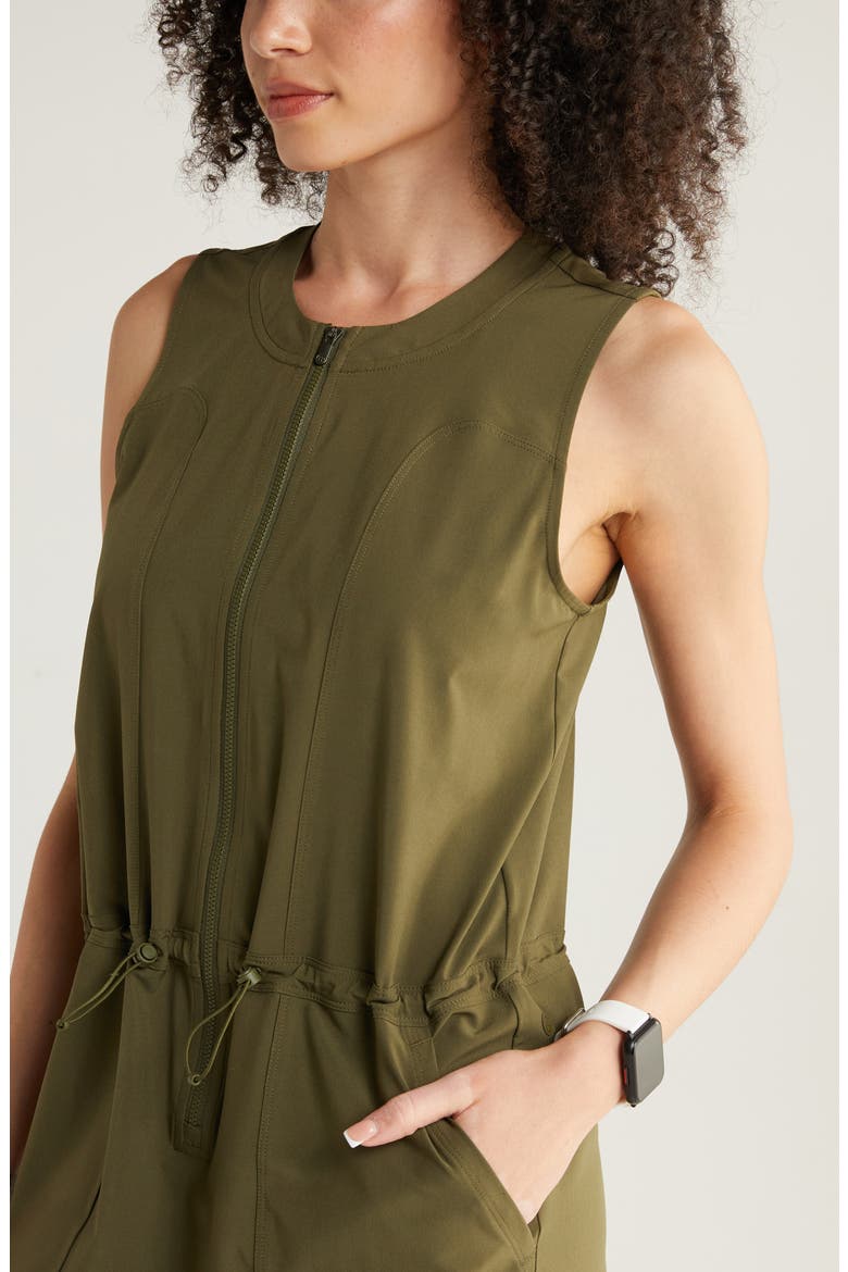 In Flight Utility Dress, Alternate, color, OLIVE NIGHT