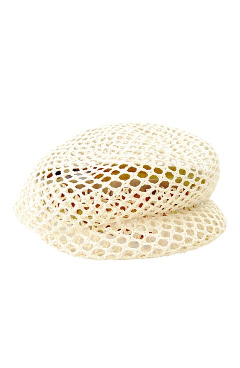 Ami Sculptural Mesh Straw Cap