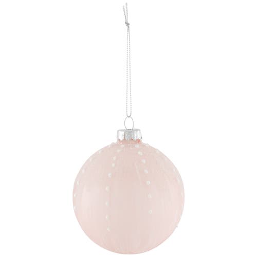 Northlight Snowflakes Glass Ball Christmas Ornaments In Pink