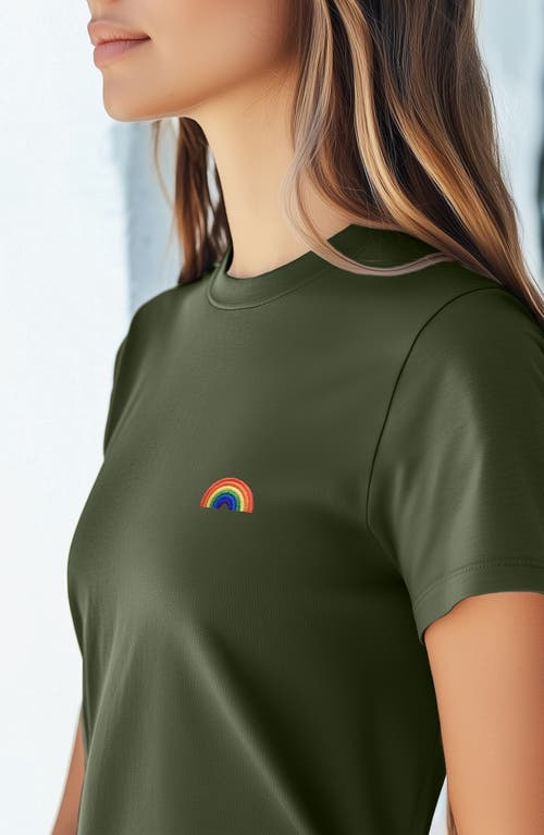 DALIX DALIX WOMENS RAINBOW JERSEY RELAXED TEE 