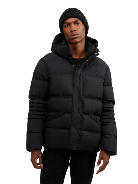 Men's Titan Mixed Media Puffer with Removable Hood