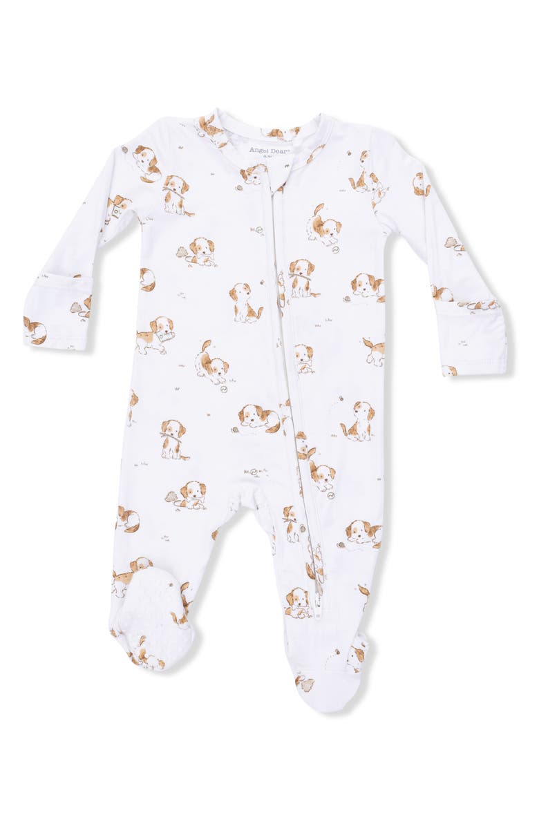 Angel Dear Explorer Puppy Footie, Alternate, color, Ivory