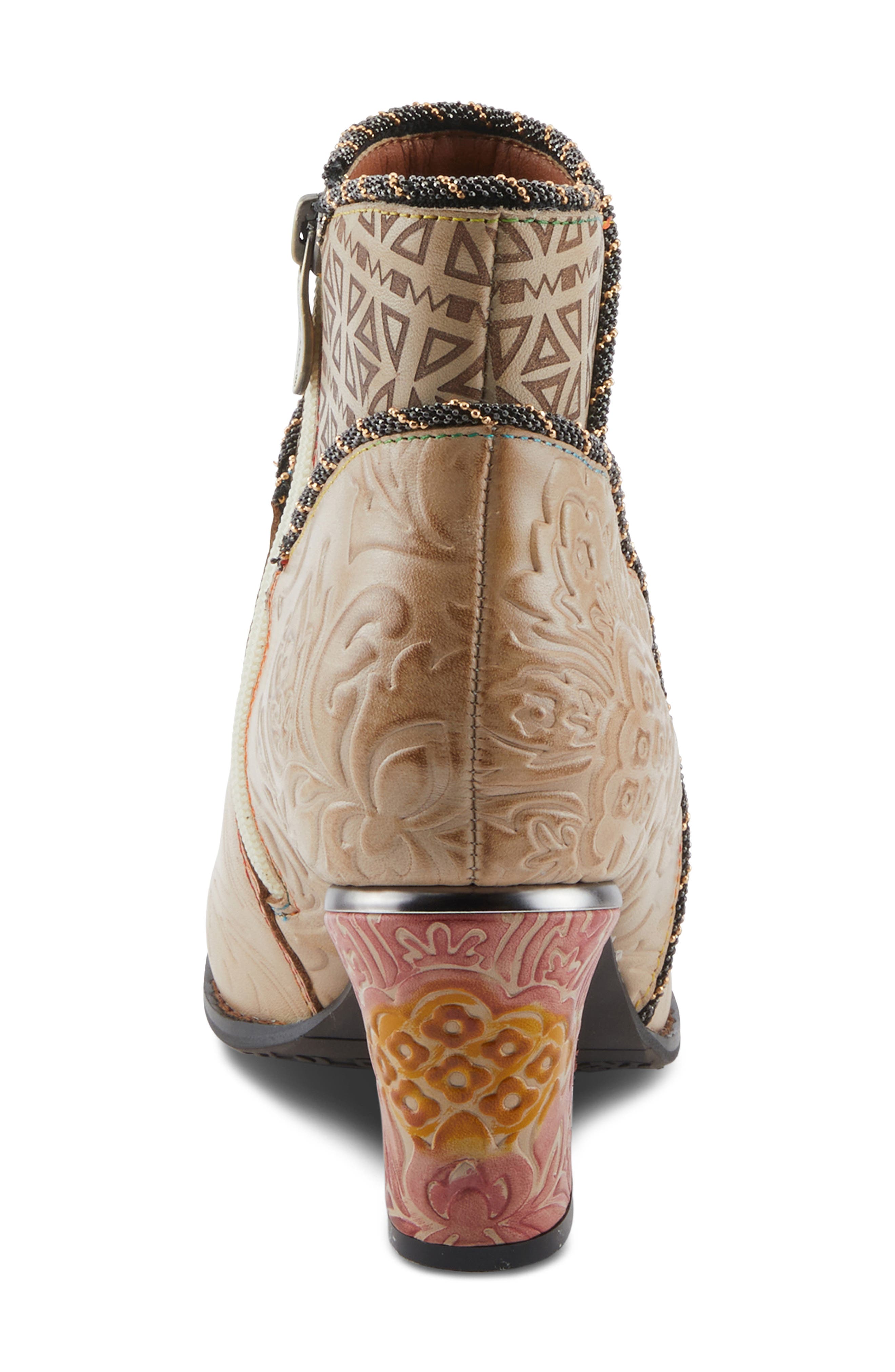 Cherish Bootie, Alternate, color, BEIGE MULTI