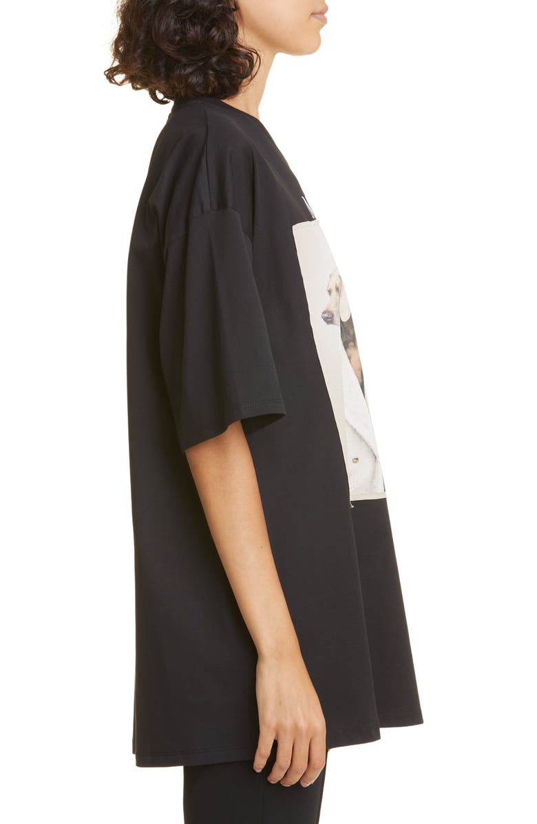 Max Mara Teddy Ten Oversize Cotton Graphic T-Shirt, Alternate, color,