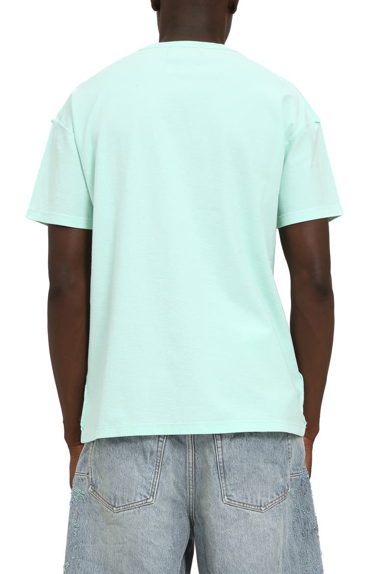 Textured Inside Out Graphic T-Shirt, Alternate, color, GREEN