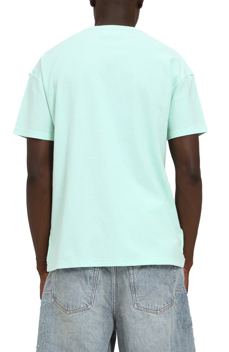 PURPLE BRAND Textured Inside Out Graphic T-Shirt, Alternate, color, Green