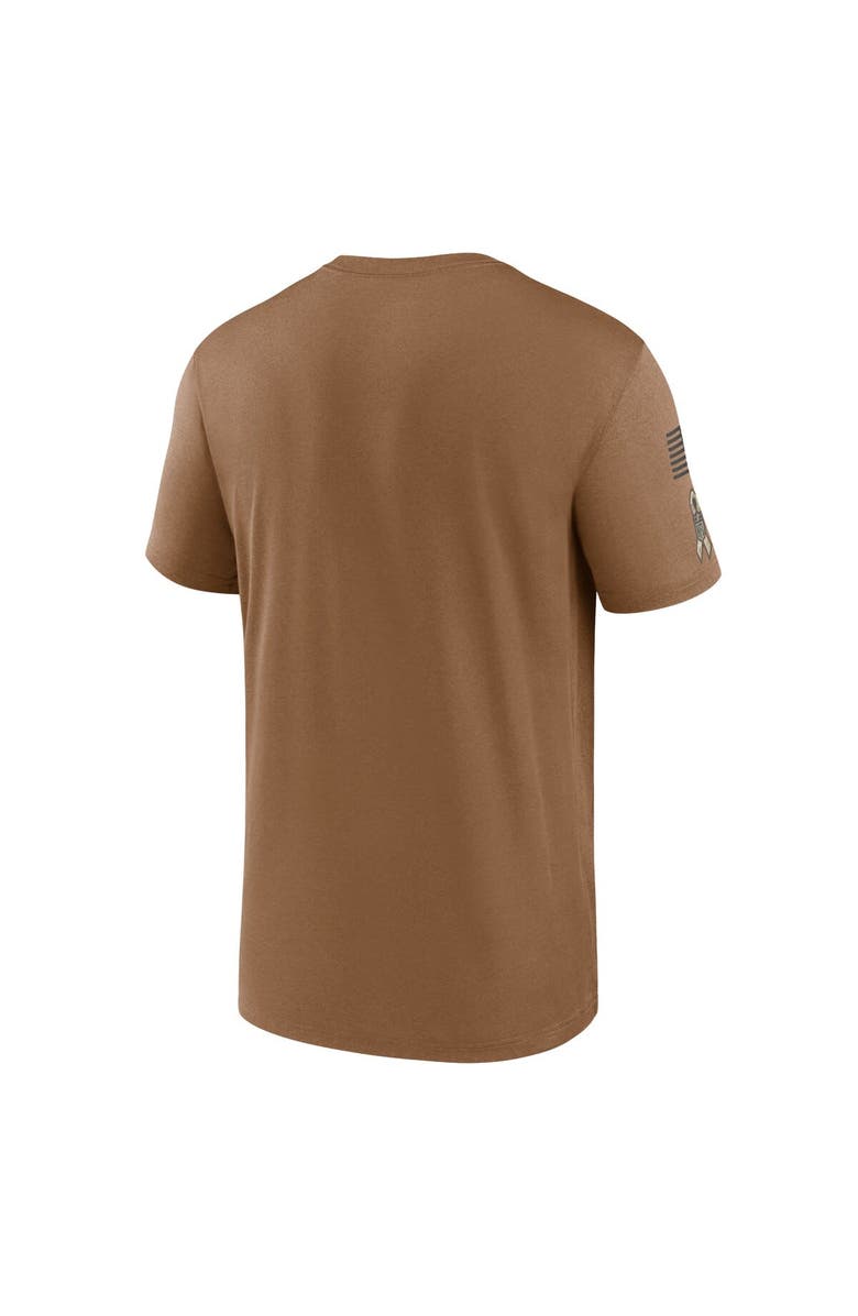 Nike Men's Nike Brown Philadelphia Eagles 2023 Salute To Service Big & Tall Legend Performance T-Shirt, Alternate, color,