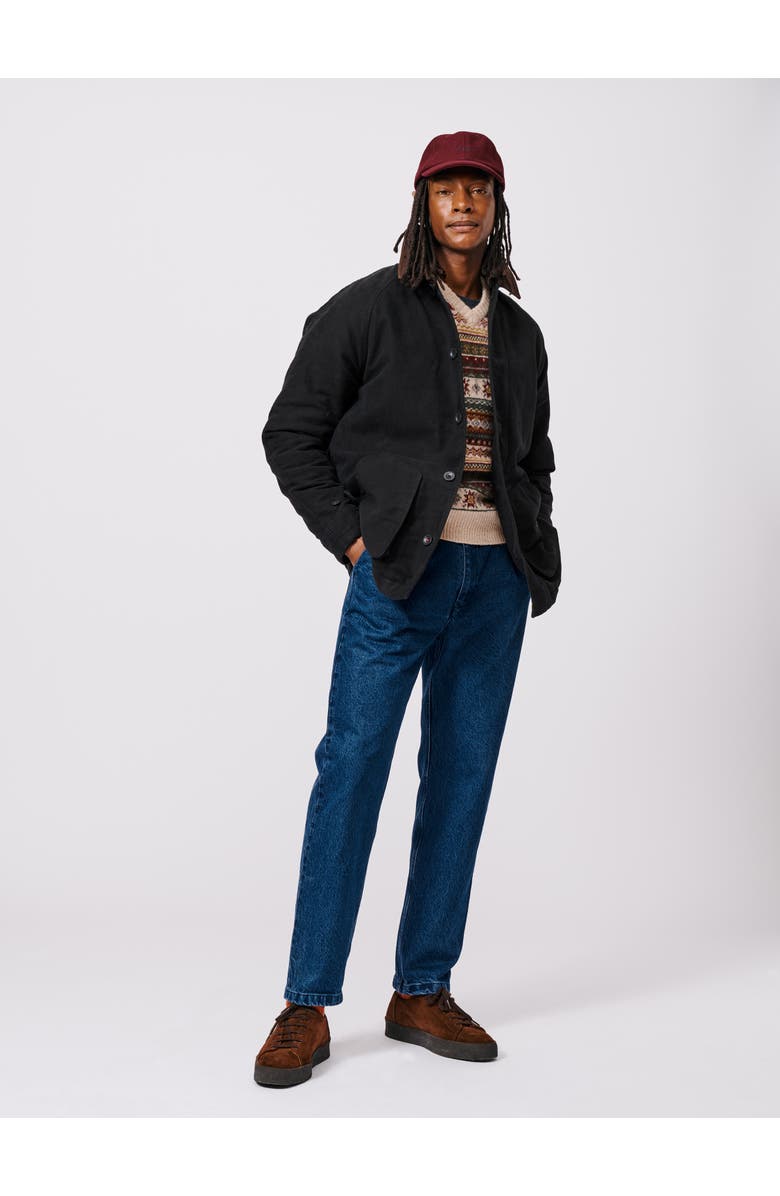 Aubin Bennett Moleskin Jacket, Alternate, color, Washed Black