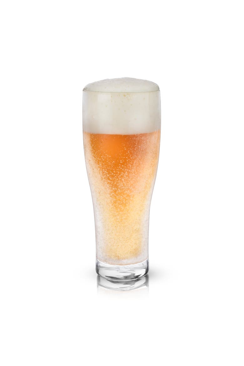 Glacier Double Walled Chilling Beer Glass, Alternate, color, CLEAR