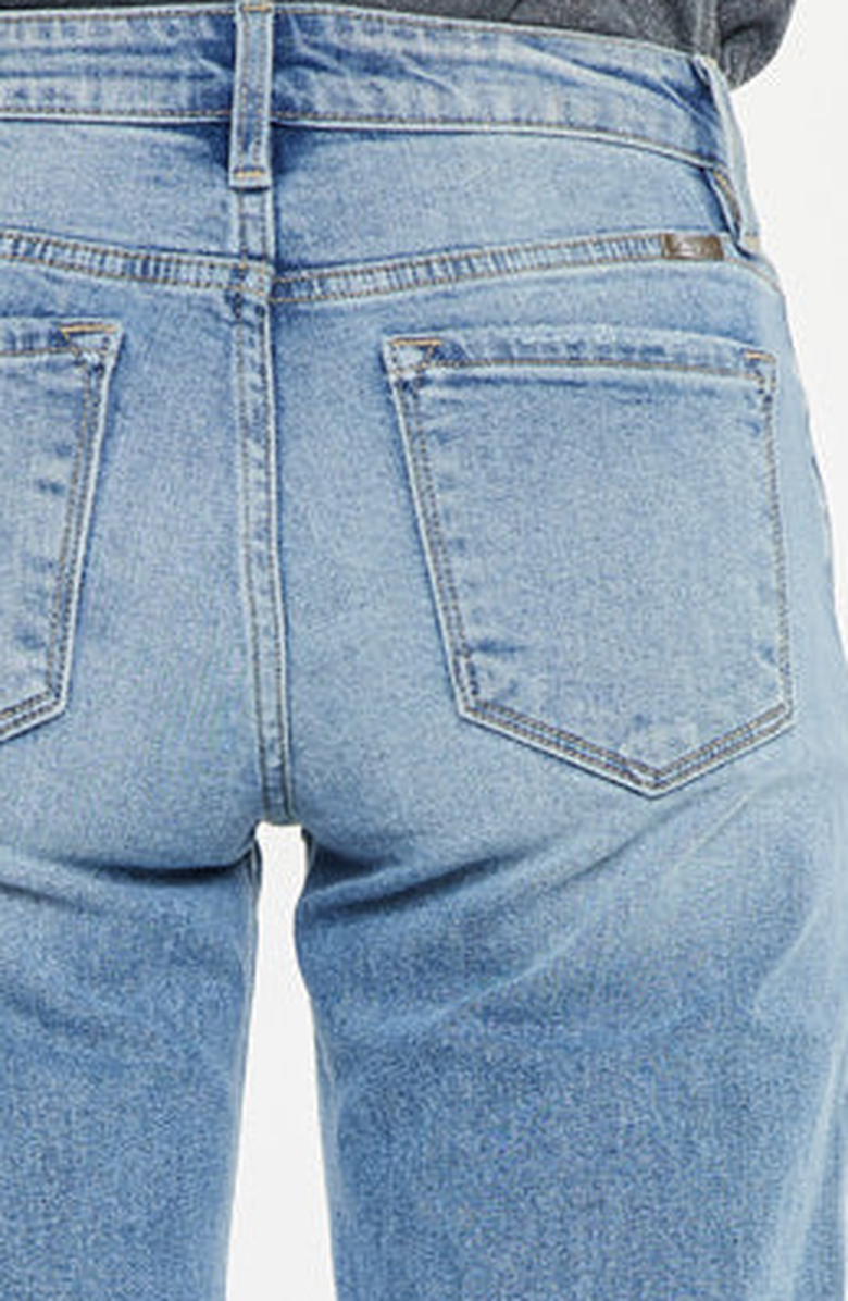 KanCan Melissa High Rise Slim Wide Leg Jeans, Alternate, color, Light Wash