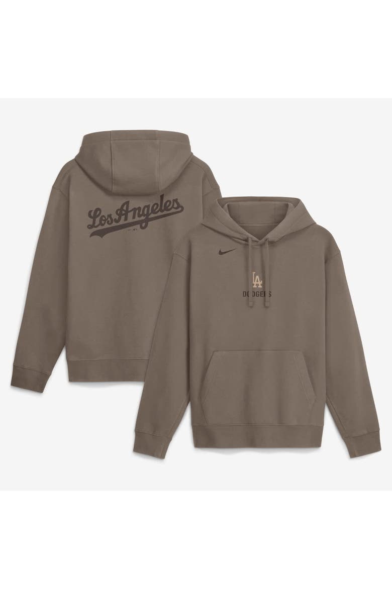 Men's Nike  Brown Los Angeles Dodgers Fashion Club Pullover Hoodie, Main, color, Brown
