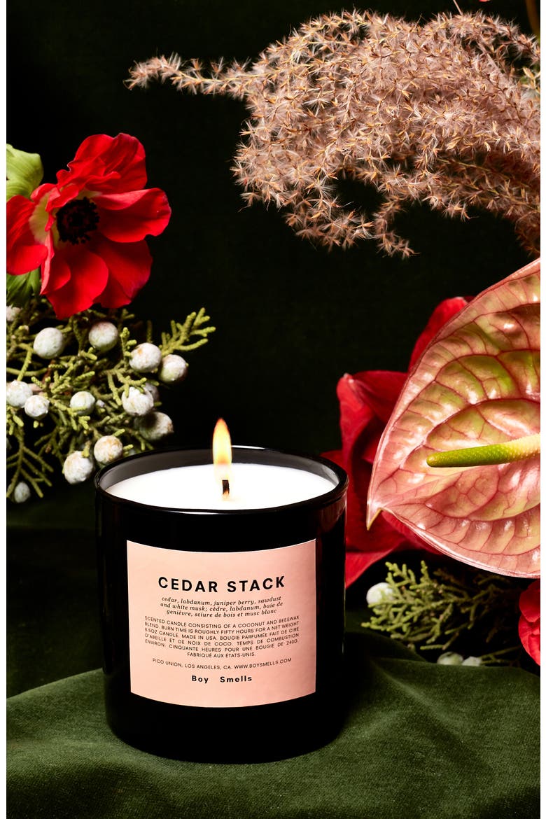 Cedar Stack Scented Candle, Alternate, color, NO COLOR