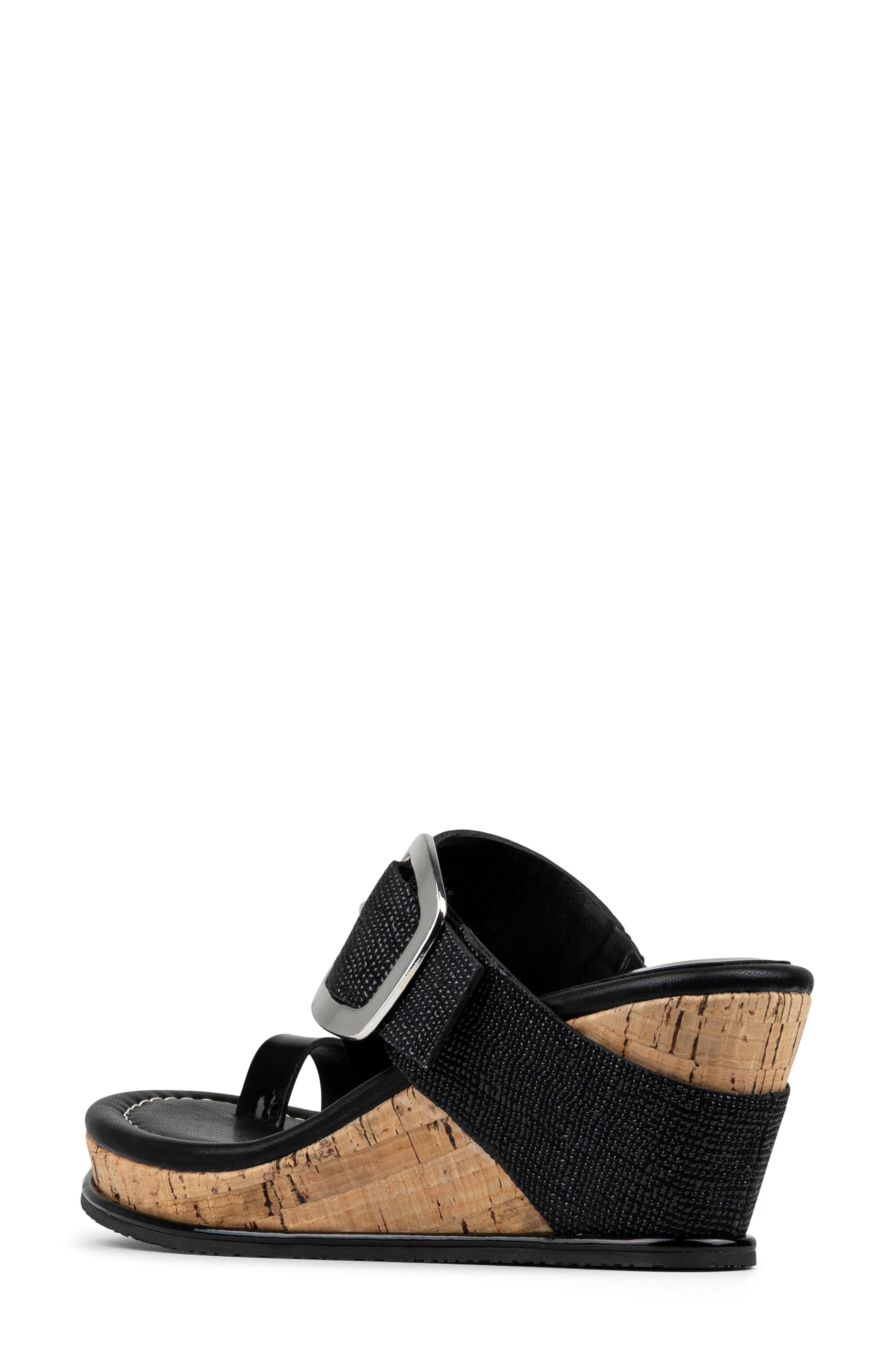 Donald Pliner Gyer Buckle Sandal, Alternate, color, Black