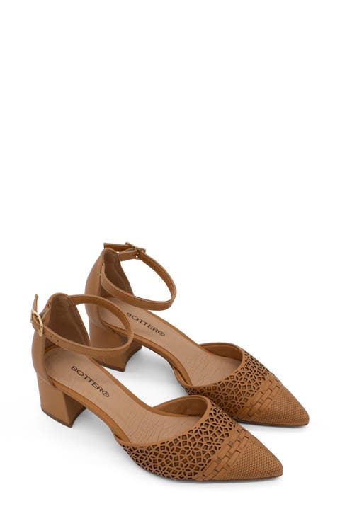 Botjanet XXIII Ankle Strap Pointed Toe Pump (Women)