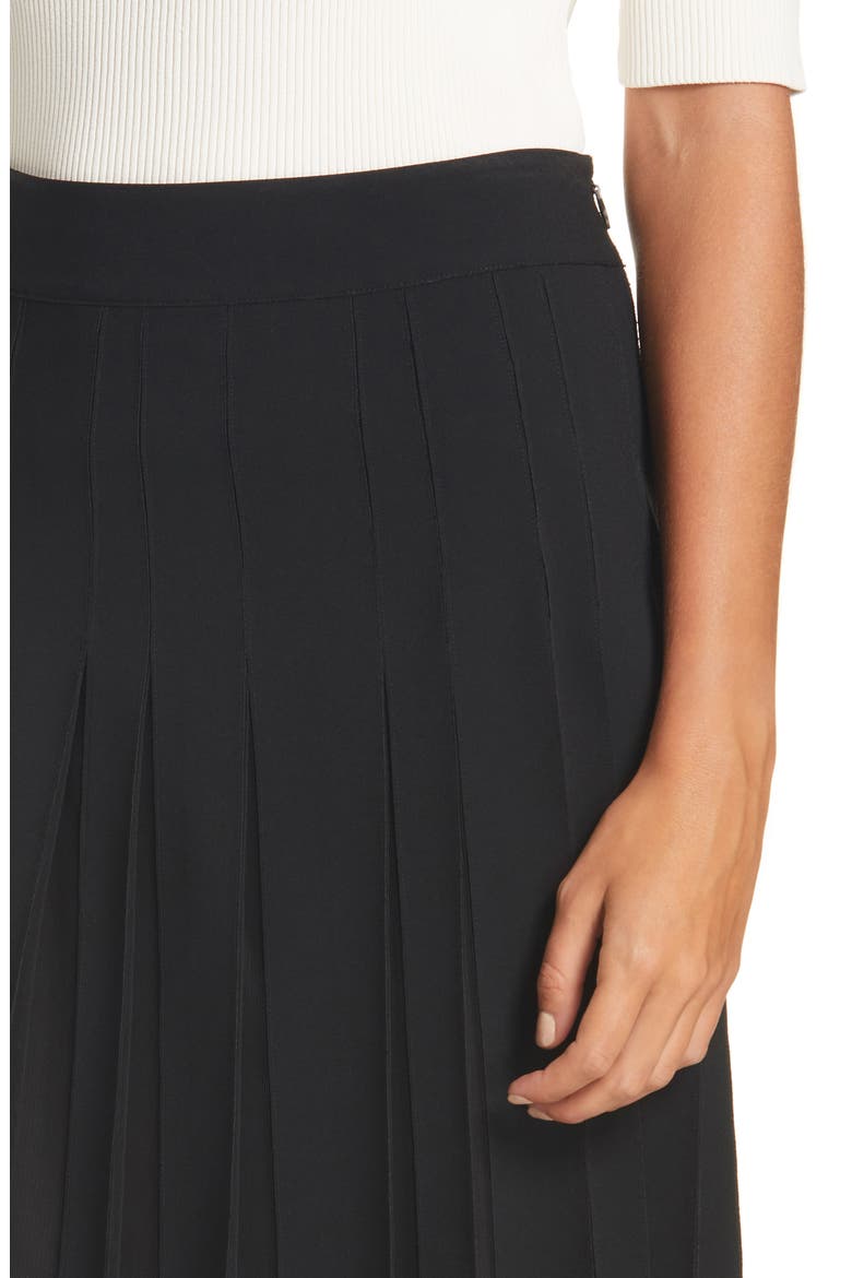 Voby Tulle Godet Pleated Skirt, Alternate, color, BLACK